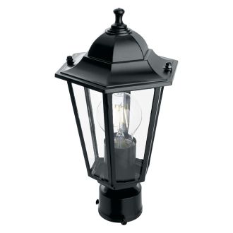 Светильник садово-парковый Feron 6103/PL6103 шестигранный на столб 60W E27 230V, черный, 11056