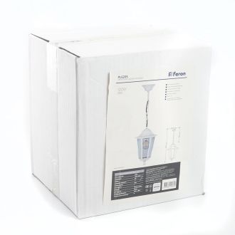 Светильник садово-парковый Feron 6205/PL6205 шестигранный на цепочке 100W E27 230V, белый, 11071
