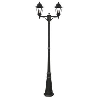 Светильник садово-парковый Feron 6214/PL6214 столб 2*100W E27 230V, черный, 11078