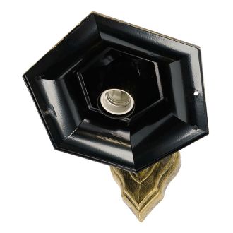 Светильник садово-парковый Feron 6202/PL6202 шестигранный на стену вниз 100W E27 230V, черное золото, 11137