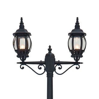 Светильник садово-парковый Feron 8114/PL8114 столб 2*100W E27 230V, черный, 11213