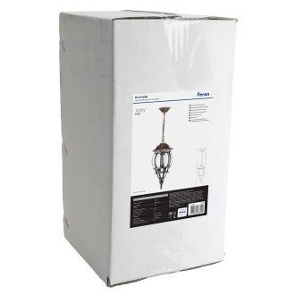 Светильник садово-парковый Feron 8105/PL8105 восьмигранный на цепочке 100W E27 230V, черное золото, 11248