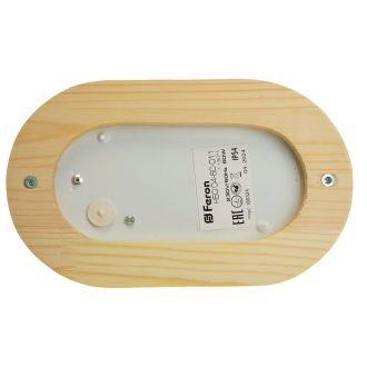 Светильник накладной IP54, 220V 60Вт Е27, дерево, клен, овал НБО 04-60-011, Feron, 11571