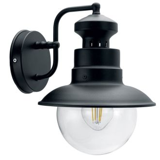 Светильник садово-парковый Feron PL571 на стену вниз 60W 230V E27, черный, 11597