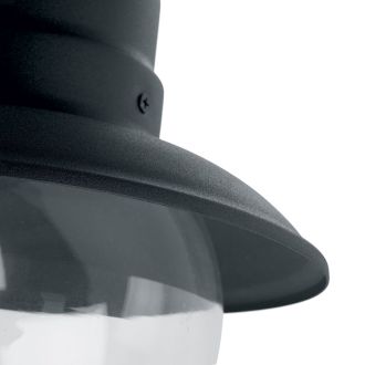 Светильник садово-парковый Feron PL571 на стену вниз 60W 230V E27, черный, 11597
