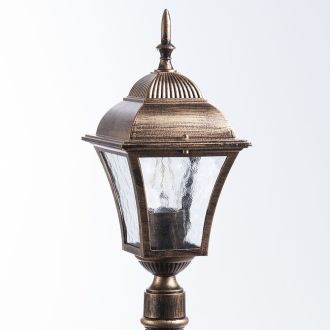 Светильник садово-парковый Feron PL616 столб 60W E27 230V, черное золото, 11615