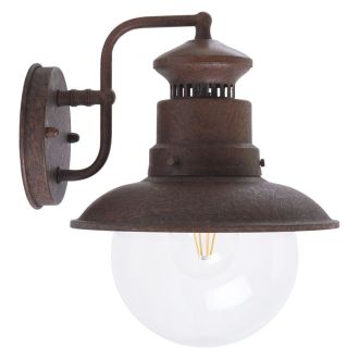 Светильник садово-парковый Feron PL571 на стену вниз 60W 230V E27, коричневый, 11625
