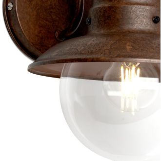 Светильник садово-парковый Feron PL571 на стену вниз 60W 230V E27, коричневый, 11625