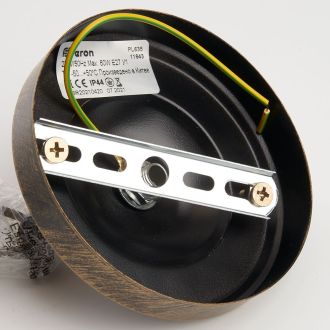 Светильник садово-парковый Feron PL635 на цепочке 60W 230V E27, черное золото, 11643