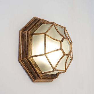 Светильник садово-парковый Feron PL661 60W E27 230V, черное золото, 11651