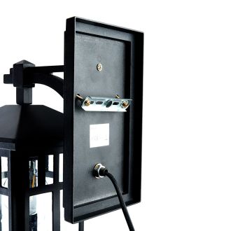 Светильник садово-парковый Feron PL671 на стену вниз 60W 230V E27, черный, 11689