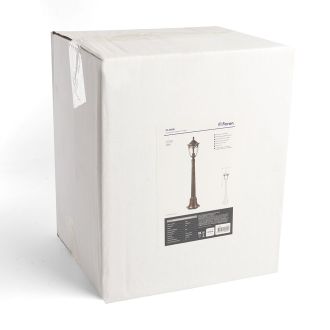 Светильник садово-парковый Feron PL686 столб 60W 230V E27, черное золото, 11695