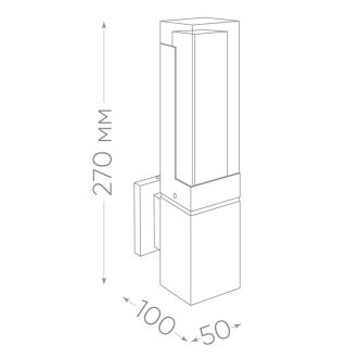 Светильник уличный светодиодный Feron DH601, 5W, 250Lm, 4000K, черный, 11705