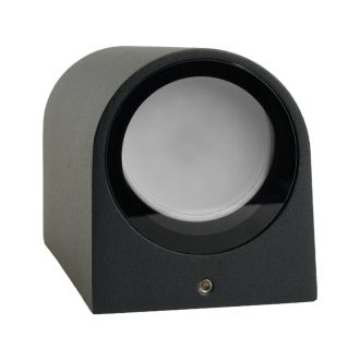 Светильник садово-парковый Feron DH015, на стену, 2*GU10 230V, черный, 11883