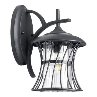 Светильник садово-парковый Feron PL520 на стену вниз 60W E27 230V, черный, 11888
