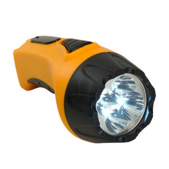 Фонарь аккумуляторный, 4 LED DC (свинцово-кислотная батарея), желтый, TH2293 (TH93A), Feron, 12651