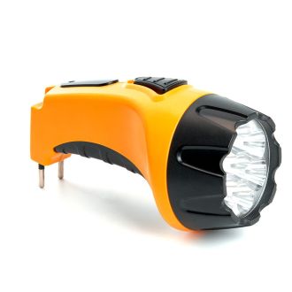 Фонарь аккумуляторный, 7 LED DC (свинцово-кислотная батарея), желтый, TH2294 (TH93B), Feron, 12652