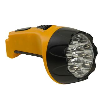 Фонарь аккумуляторный, 15 LED DC (свинцово-кислотная батарея), желтый, TH2295 (TH93C), Feron, 12653