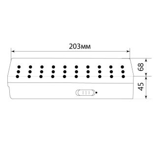 Светильник аккумуляторный, 30 LED DC, белый, EL15, Feron, 12896