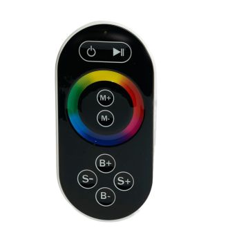 Контроллер для светодиодной ленты с П/У черный, 12-24V, LD55, Feron, 21557
