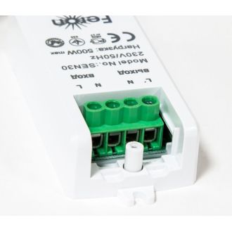Датчик движения 230V 500W 5-8см 30° белый с 1.5м кабелем SEN30, Feron, 22068