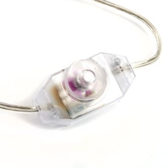 Сетевой шнур с диммером 230V 2м, прозрачный, DM103-200W, Feron, 23058