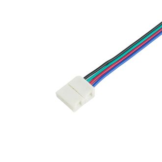 Соединительный провод для светодиодных лент RGB/10мм, LD105, Feron, 23067 (комплект 10 шт.)