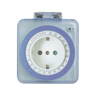 Розетка с таймером Feron TM31 суточная мощность 3500W/16A IP44, 23204