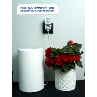 Розетка с таймером Feron TM24 недельная электронная мощность 3500W/16A, 23257