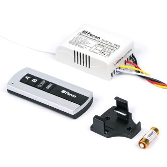 Выключатель дистанционный 230V 1000W 2-хканальный 30м с пультом управления, TM75, Feron, 23344