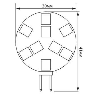 Лампа светодиодная Feron LB-16 G4 3W 12V 4000K, 25093