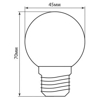 Лампа светодиодная Feron LB-37 Шарик E27 1W 230V 6400K матовый, 25115
