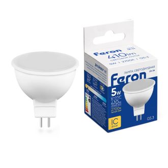 Лампа светодиодная Feron LB-24 MR16 G5.3 5W 175-265V 2700K, 25127
