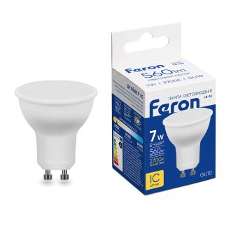 Лампа светодиодная Feron LB-26 GU10 7W 175-265V 2700K, 25289