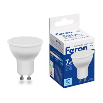 Лампа светодиодная Feron LB-26 GU10 7W 175-265V 6400K, 25291