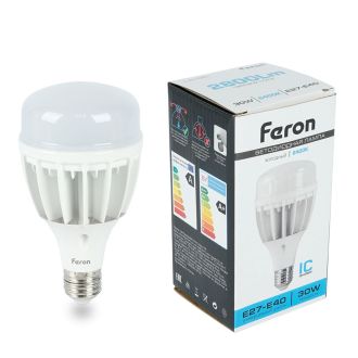Лампа светодиодная Feron LB-65 E27-E40 30W 175-265V 6400K, 25537