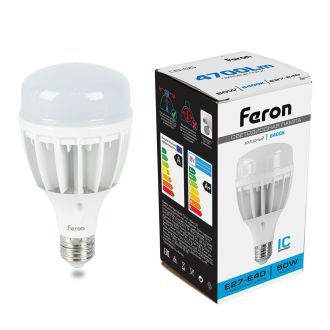Лампа светодиодная Feron LB-65 E27-E40 50W 175-265V 6400K, 25539