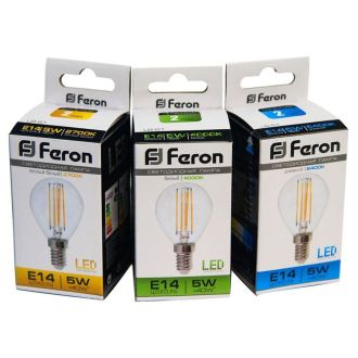 Лампа светодиодная Feron LB-61 Шарик E14 5W 230V 2700K, 25578