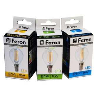 Лампа светодиодная Feron LB-61 Шарик E14 5W 230V 4000K, 25579