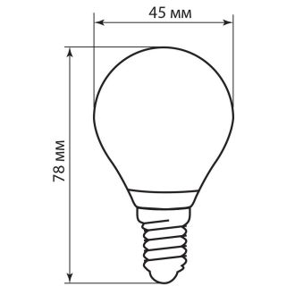 Лампа светодиодная Feron LB-61 Шарик E14 5W 230V 4000K, 25579
