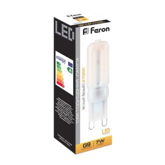 Лампа светодиодная Feron LB-431 G9 7W 230V 2700K, 25755