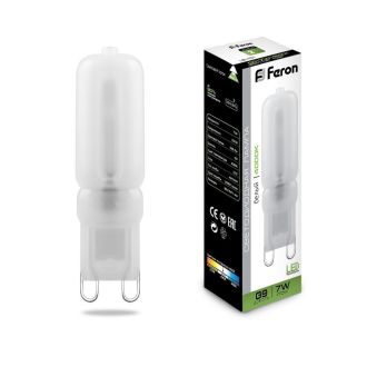 Лампа светодиодная Feron LB-431 G9 7W 230V 4000K, 25756