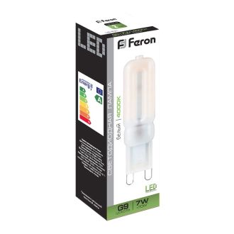 Лампа светодиодная Feron LB-431 G9 7W 230V 4000K, 25756