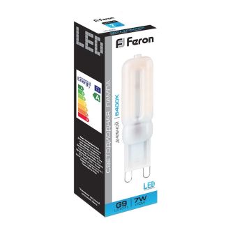 Лампа светодиодная Feron LB-431 G9 7W 230V 6400K, 25757