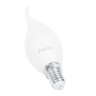 Лампа светодиодная Feron LB-97 Свеча на ветру E14 7W 175-265V 4000K, 25761