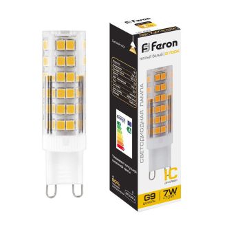 Лампа светодиодная Feron LB-433 G9 7W 175-265V 2700K, 25766