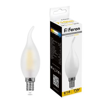Лампа светодиодная Feron LB-67 Свеча на ветру E14 7W 230V 2700K, 25786