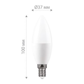 Лампа светодиодная Feron LB-570 Свеча E14 9W 175-265V 2700K, 25798
