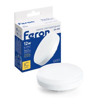 Лампа светодиодная Feron LB-453 GX53 12W 175-265V 2700K, 25833