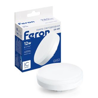 Лампа светодиодная Feron LB-453 GX53 12W 175-265V 4000K, 25835